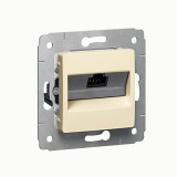 Розетка компьютерная RJ45 Кат.6 UTP, Cariva, одинарная, цвет слоновая кость 773741 Legrand