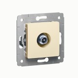 Розетка проходная 14 dB Cariva, телевизионная (TV), одинарная, цвет слоновая кость 773780 Legrand