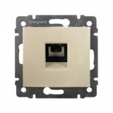 Розетка телефонная RJ11, Valena, одинарная, цвет слоновая кость 774338 Legrand