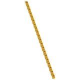 Маркер Duplix, чёрная маркировка на желтом фоне, условное обозначение постоянный ток 038445 Legrand