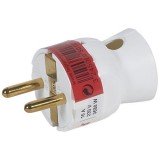 Вилка 2К+З 16А, цвет белый 050188 Legrand