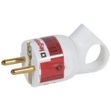 Вилка 2К+З с кольцом, цвет белый 050190 Legrand