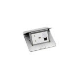 Выдвижной розеточный блок неукомплектованный, IP 40, 3 модуля, алюминий 054010 Legrand