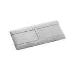 Выдвижной розеточный блок неукомплектованный, IP 40, 8 модулей, алюминий 054013 Legrand