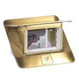 Выдвижной розеточный блок неукомплектованный, IP 40, 3 модуля, латунь 054015 Legrand