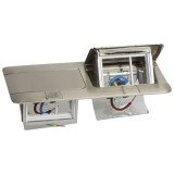 Выдвижной розеточный блок неукомплектованный, IP 40, 6 модулей, нержавеющая сталь 054022 Legrand