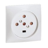 Розетка для плиты силовая 3К+Н+З, 20А, на винтах 055427 Legrand