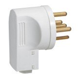 Вилка пластиковая 2К+Н+З, 32 А, цвет белый 055807 Legrand