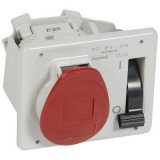 Розетка Tempra Pro P17, встраиваемая с блокировкой, 16А, 3К+З, 380В, IP44 057301 Legrand