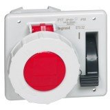 Розетка Tempra Pro P17, встраиваемая с блокировкой, 16А, 3К+Н+З, 380В, IP67 057322 Legrand