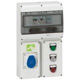 Основание для лицевых панелей P17 Tempra Pro, 220x125, 12 модулей (4 розетки 16 A) 057705 Legrand