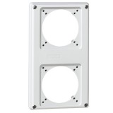 Лицевая панель P17 Tempra Pro, 220x125, 2 розетки 16 057713 Legrand
