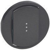 Накладка с клавишей Celiane, одноклавишный, с подсветкой, цвет графит 067903 Legrand