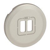 Лицевая панель Celiane, USB type-C 5V, USB type-A 5V, двойная, цвет белый 068256 Legrand