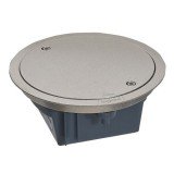 Напольная коробка круглая, IP 66, со съемной крышкой, 4 модуля, нержавеющая сталь 088061 Legrand