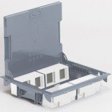 Напольная коробка с глубиной 65 мм, 8х2 модуля, под покрытие 089626 Legrand