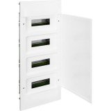 Пластиковый щиток Legrand Practibox S, для встраиваемого монтажа (в полые стены), цвет двери "Белый", 4X12 135564 Legrand