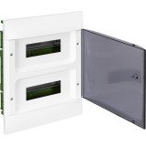 Пластиковый щиток Legrand Practibox S, для встраиваемого монтажа (в полые стены), цвет двери "Дымчатый", 2X12 135572 Legrand