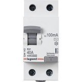 Выключатель дифференциального тока (УЗО) RX³, 2 полюса, 40А, тип - AC, 100 мА 402029 Legrand