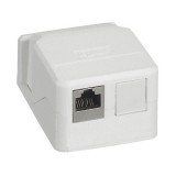 Накладная монтажная коробка Mosaic для 1 или 2 разъемов RJ45 Keystone 632779 Legrand