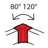 Внутренний изменяемый угол от 80° до 120° для кабель-каналов Metra 100x50 638031 Legrand