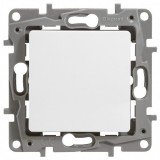 Выключатель Etika, одноклавишный, с подсветкой, цвет белый 672203 Legrand