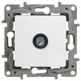 Розетка проходная 14 dB Etika, телевизионная (TV), одинарная, цвет белый 672263 Legrand
