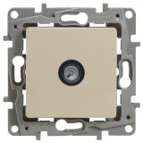 Розетка одинарная 14 dB Etika, телевизионная (TV), одинарная, цвет слоновая кость 672351 Legrand