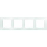 Рамка Etika, 4 поста, цвет белый 672504 Legrand