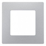 Рамка Etika, 1 пост, цвет алюминий 672551 Legrand