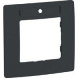 Рамка с держателем для маркировки Etika, 1 пост, цвет антрацит 672586 Legrand