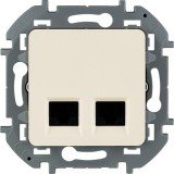 Двойная розетка RJ 45, категория 6, UTP, INSPIRIA, цвет слоновая кость 673841 Legrand