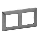 Рамка Valena Life, 2 поста, цвет сталь 754152 Legrand