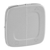 Лицевая панель для радиоуправляющего устройства управления жалюзи/рольставень, Valena Allure, цвет алюминий 754853 Legrand