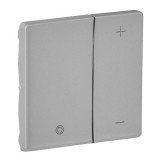 Накладка Valena Life, лицевая панель для кнопочного светорегулятора, цвет алюминий 754892 Legrand