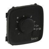 Накладка Valena Allure, поворотный, датчик t° пола (внешний), без таймера, цвет антрацит 755328 Legrand