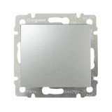 Выключатель Valena, одноклавишный, без подсветки, цвет алюминий 770101 Legrand