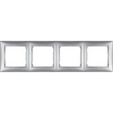 Рамка Valena, 4 поста, цвет алюминий 770154 Legrand