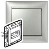 Розетка VGA (HD-15) Valena, Galea Life, Etika, Mosaic, цвет алюминий 770283 Legrand