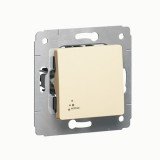 Выключатель Cariva, одноклавишный, без подсветки, цвет слоновая кость IP44 773709 Legrand