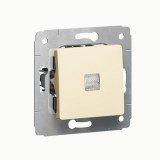 Выключатель Cariva, одноклавишный, с подсветкой, цвет слоновая кость 773710 Legrand