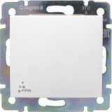 Выключатель Valena, одноклавишный, без подсветки, цвет белый IP44 774201 Legrand